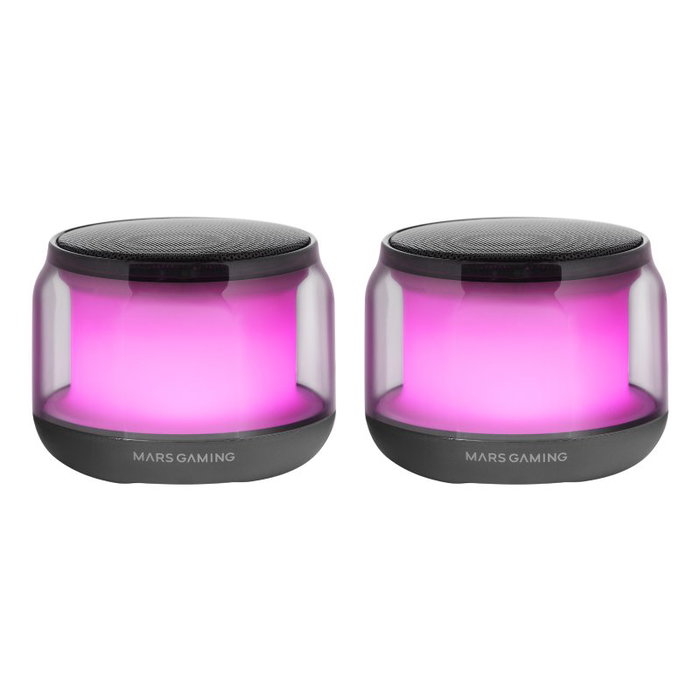 Mars Gaming MS-AURA Altavoces Bluetooth RGB 15W Negro Mars Gaming MS-AURA Altavoces Bluetooth RGB 15W Negro